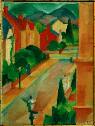 Straat in Bonn door Paul Adolf Seehaus