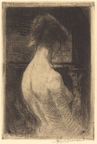 Achterkant van een vrouw door Paul Albert Besnard