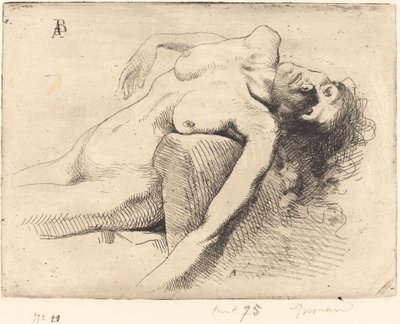 Stervende vrouw door Paul Albert Besnard