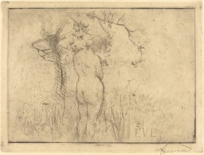 Eva voor de appelboom, 1892 door Paul Albert Besnard