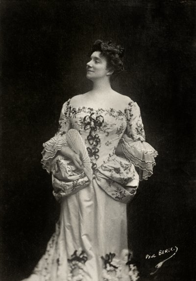 Portret van de Franse kunstenares Yvette Guilbert ( 1865 door Paul Berger