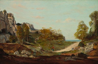 Landschap bij Saint-André, nabij Marseille, c.1865 door Paul Camille Guigou