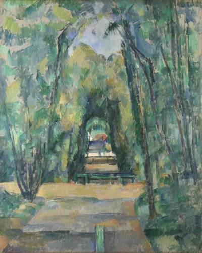 Laan in Chantilly door Paul Cézanne