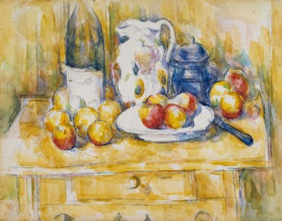 Stilleven met Appels op een Dressoir door Paul Cézanne