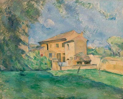 De boerderij bij Jas de Bouffan door Paul Cézanne