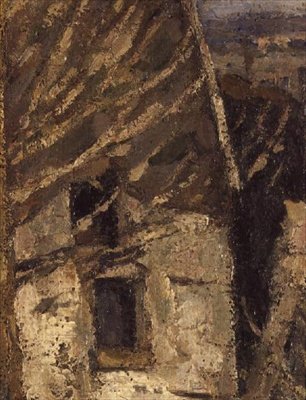 Het huis van de gehangene, Auvers-sur-Oise door Paul Cézanne