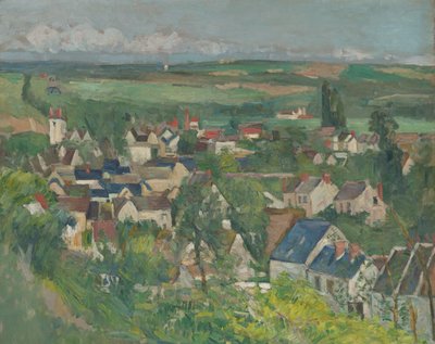 Auvers, Panoramisch uitzicht door Paul Cézanne