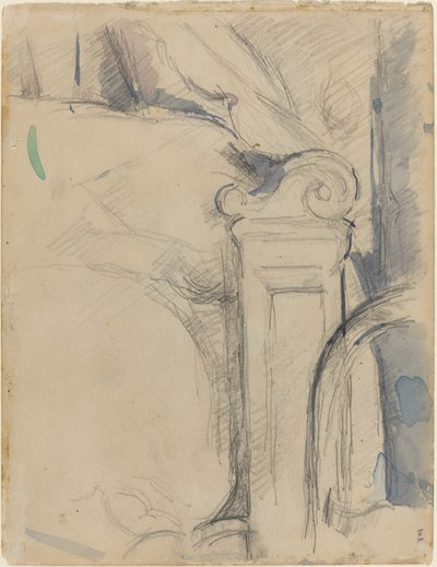 Bedpaal [verso] door Paul Cézanne