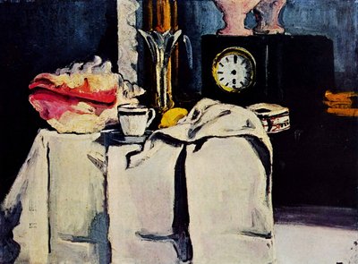 De zwart marmeren klok door Paul Cézanne