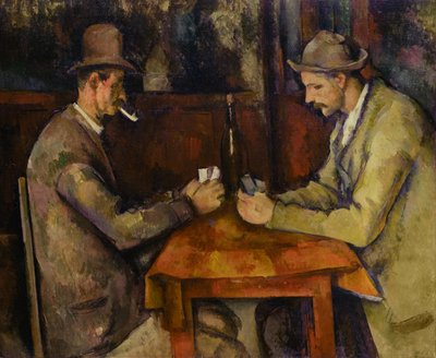 Frans: Les Joueurs de cartes De kaartspelers door Paul Cézanne