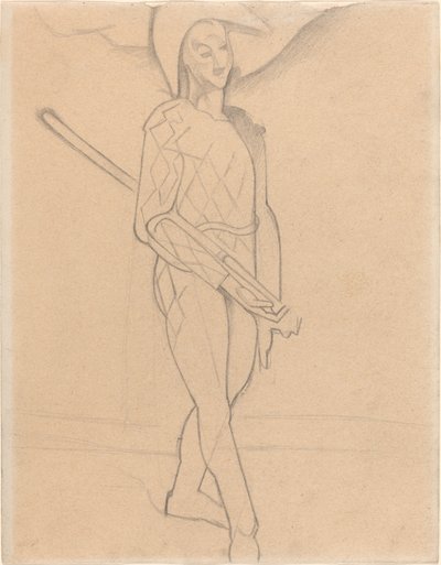 Harlekijn, 1916 door Paul Cézanne