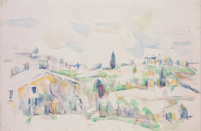 Landschap in de Provence door Paul Cézanne
