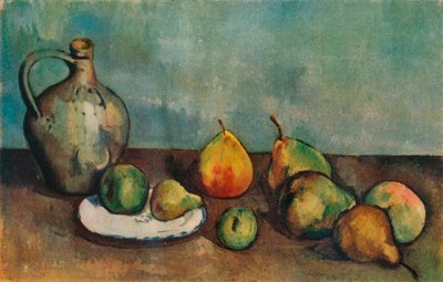Stilleven, kan en fruit, 1894 door Paul Cézanne