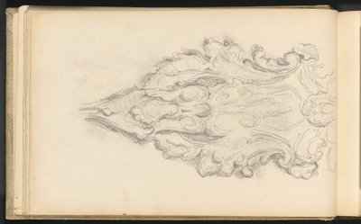 Studie van een decoratief ornament door Paul Cézanne