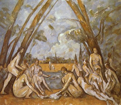 De grote baders door Paul Cézanne