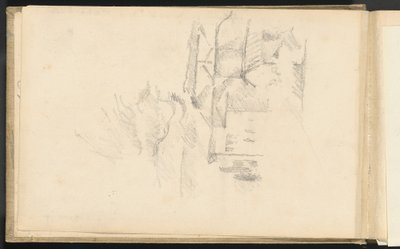 De Gipsmolen (La Moulin à plâtre) door Paul Cézanne