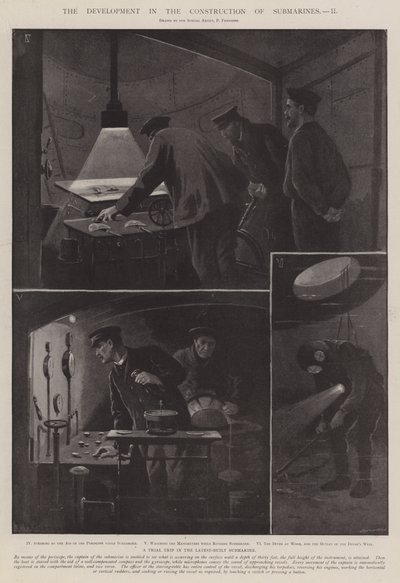 De ontwikkeling in de constructie van onderzeeërs door Paul Frenzeny
