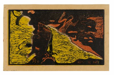 Auti te pape (Vrouwen bij de rivier), uit de Noa Noa Suite door Paul Gauguin