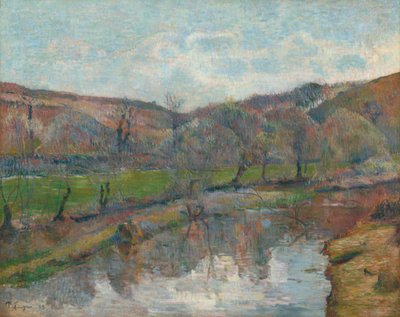 Landschap in Bretagne door Paul Gauguin