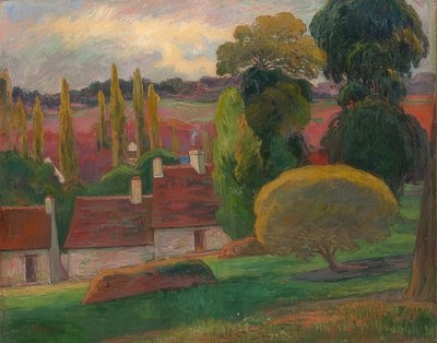 Een boerderij in Bretagne. Omstreeks 1894 door Paul Gauguin