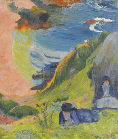 Frans:  Au-dessus de la mer Boven de zee door Paul Gauguin
