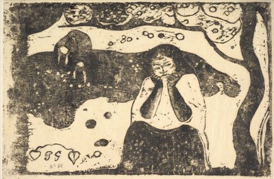 Menselijk leed, 1898-99 door Paul Gauguin