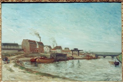 De Seine bij de Pont de Grenelle door Paul Gauguin
