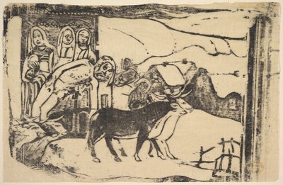 Le Calvarie Breton door Paul Gauguin