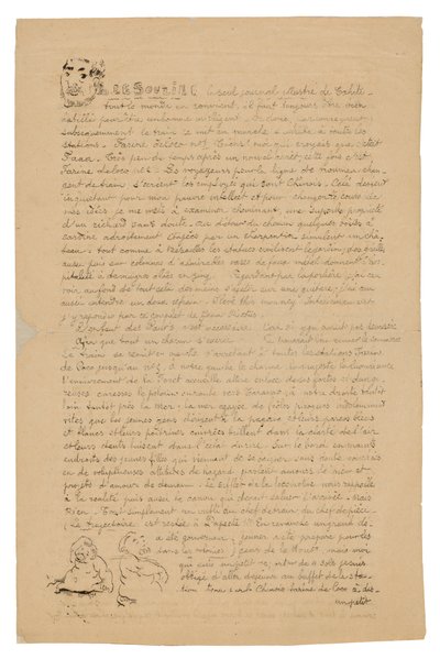 Le sourire: Journal sérieux, 21 aug. 1899 door Paul Gauguin