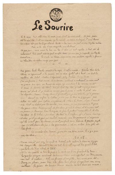 De glimlach: serieus tijdschrift, nov. 1899 door Paul Gauguin
