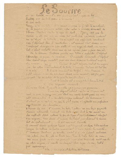 Le sourire: Journal sérieux, 19 sept. 1899 door Paul Gauguin