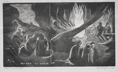 Noa Noa, De Duivel Spreekt Mahna No Varua Ino door Paul Gauguin