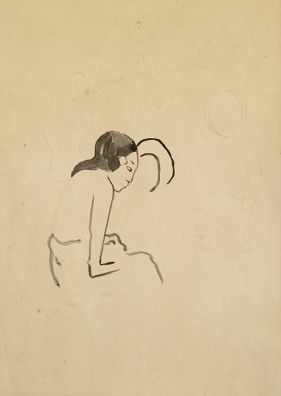 Parau Parau door Paul Gauguin