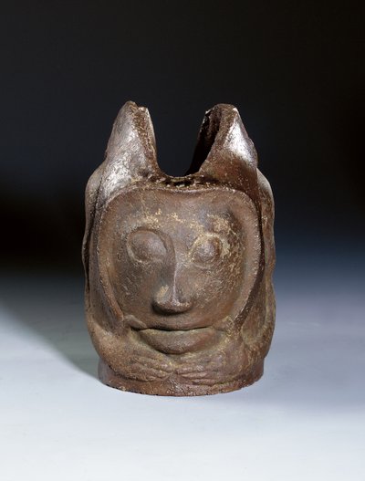 Pot in de vorm van een grotesk hoofd, ca. 1895 door Paul Gauguin
