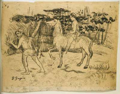 Rückkehr von der Jagd door Paul Gauguin