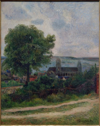 Rouen, de kerk Saint-Ouen door Paul Gauguin