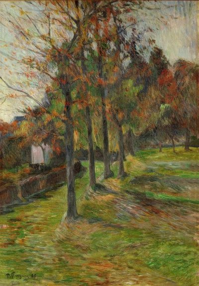 Route de Rouen II door Paul Gauguin