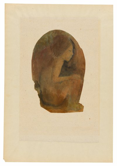 Zittende Tahitiaanse jongen door Paul Gauguin