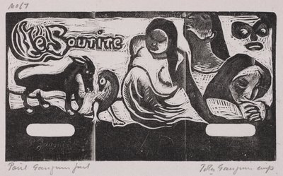Tahitische serie: De glimlach door Paul Gauguin