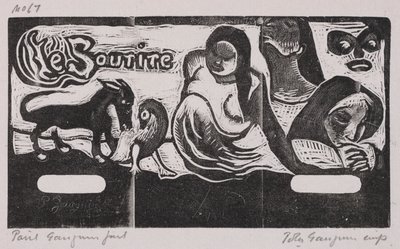 Tahitische Serie: De Glimlach door Paul Gauguin