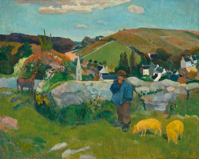 De varkenshoeder, 1888 door Paul Gauguin