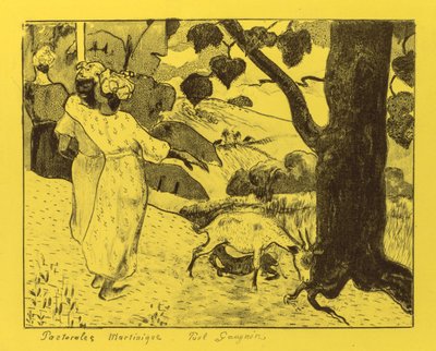 Volpini Suite: Pastorale Martinique door Paul Gauguin