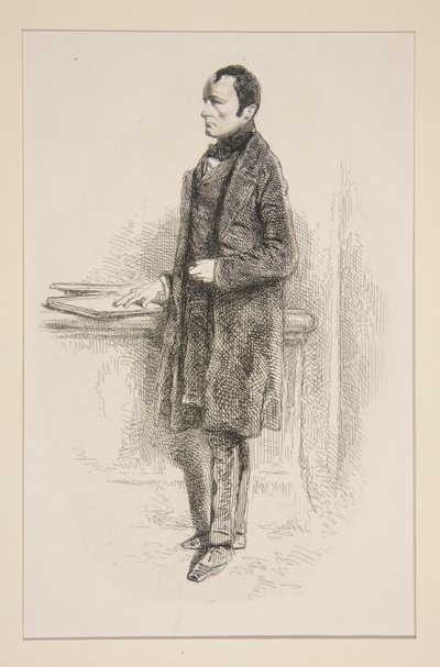Paul Delaroche door Paul Gavarni