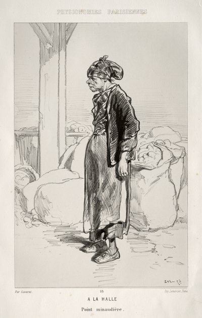 Op de Markt door Paul Gavarni