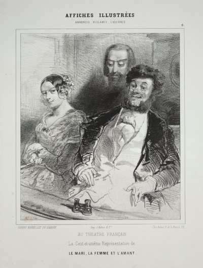 Geïllustreerde affiches door Paul Gavarni