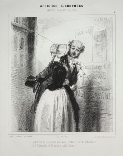 Affiches Illustrées door Paul Gavarni