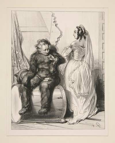 Allons, ma fille, de l door Paul Gavarni