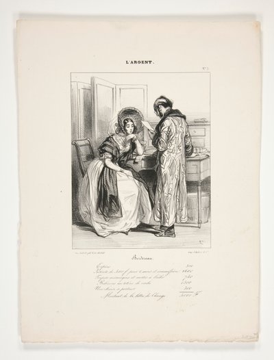 Bordereau door Paul Gavarni