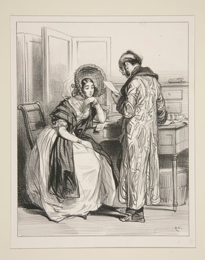 Bordereau door Paul Gavarni