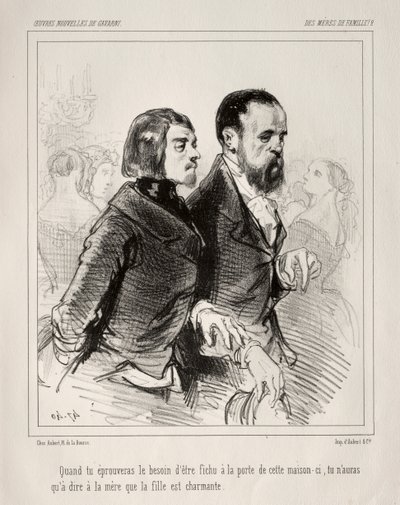 Des Mères de Famille! door Paul Gavarni